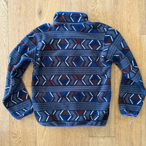 Youth Patagonia Synchilla Snap T Fleece Jacket XL 14 Pullover Aztec Southwest - Picture 6 of 10